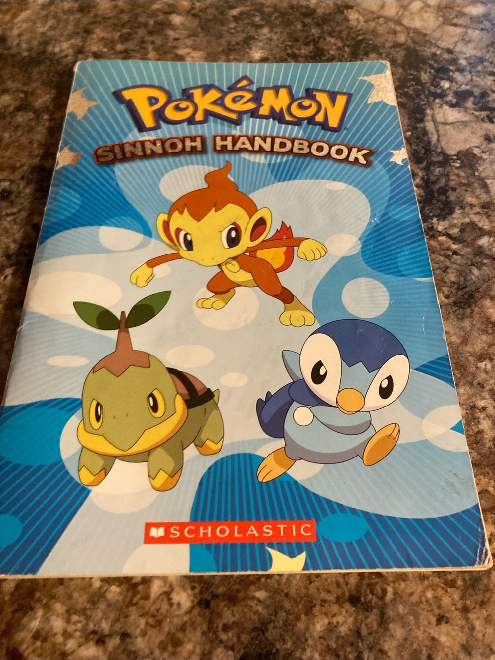 Scholastic Pokémon Sinnoh Handbook — Blue & Yellow Cover